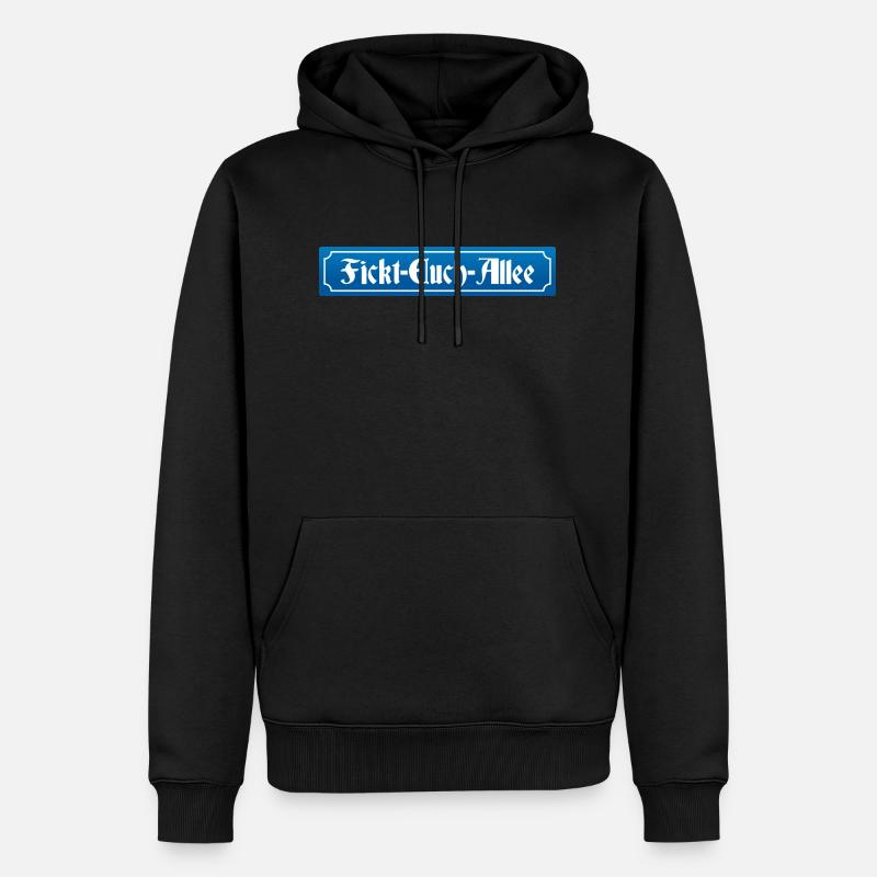 Fickt-Euch-Allee - Männer Premium Bio Hoodie - Schwarz