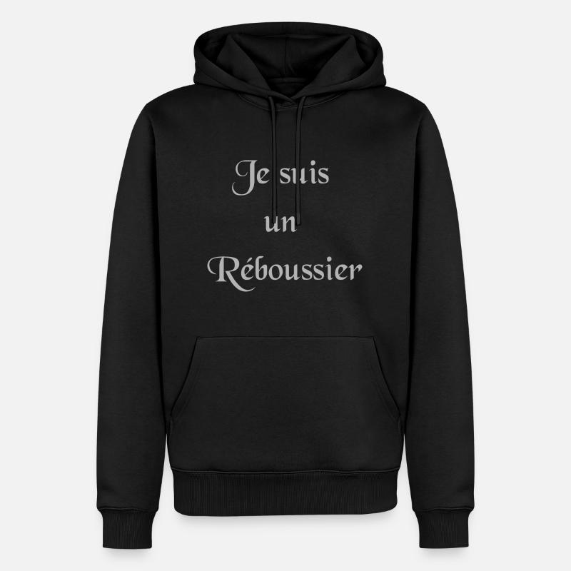 Réboussier - Sweat à capuche Premium bio Homme - noir