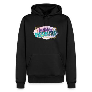 Ocean Sublimation - Men’s Premium Organic Hoodie - black - Front - Nico (187cm)