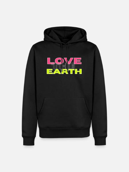Love the earth - Ekologisk premiumluvtröja herr - svart