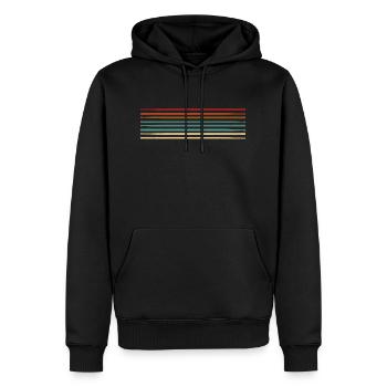 Retro Drumsticks Drummer Percussion Musik Drums Pl - Männer Premium Bio Hoodie - Schwarz - Vorne - Nico (187cm)