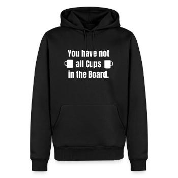 Denglisch Denglish Lustige Sprüche Idee - Männer Premium Bio Hoodie - Schwarz - Vorne - Nico (187cm)