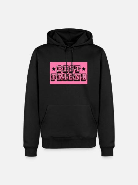 Best friend pink tshirt - Men’s Premium Organic Hoodie - black