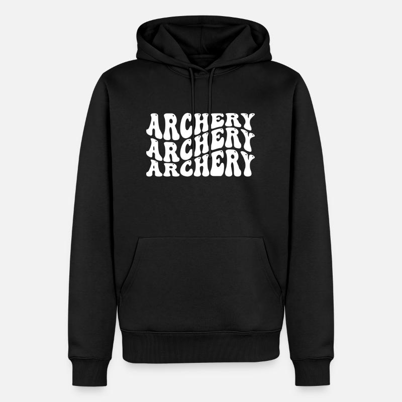 Archery bogenschießen - Männer Premium Bio Hoodie - Schwarz