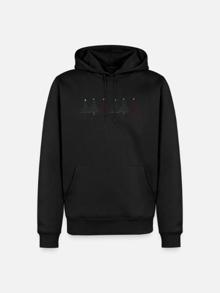 Christmas - Männer Premium Bio Hoodie - Schwarz