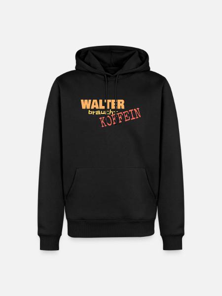 Walter - Männer Premium Bio Hoodie - Schwarz
