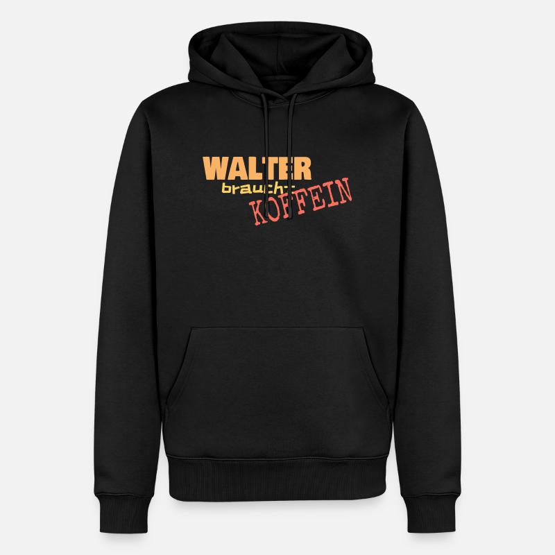 Walter - Männer Premium Bio Hoodie - Schwarz