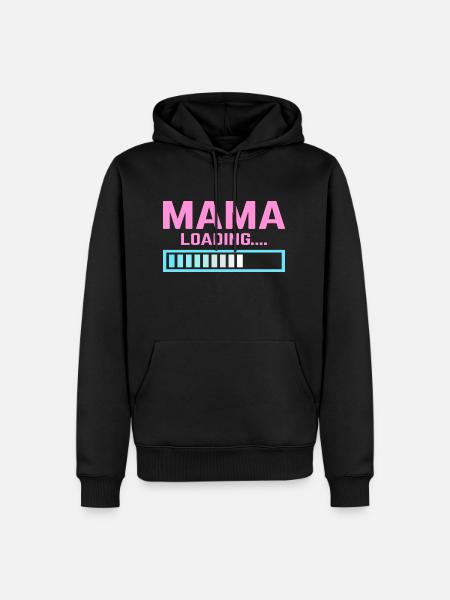 Mum loading mama mom - Men’s Premium Organic Hoodie - black