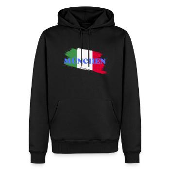 Munich - Sweat à capuche Premium bio Homme - noir - Devant - Nico (187cm)