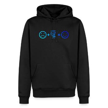 Cyclistes Hommes Cyclisme Cyclisme VTT - Sweat à capuche Premium bio Homme - noir - Devant - Nico (187cm)
