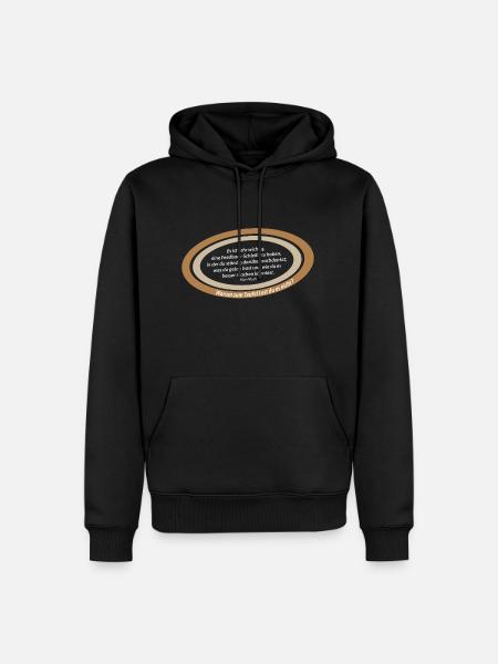 Musk-Zitat Feedback-Loop - Männer Premium Bio Hoodie - Schwarz