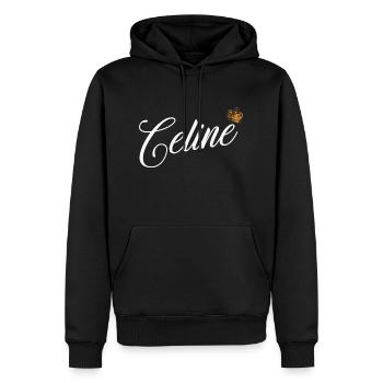 Celine Nom pour Femme Enfants Tout-petits - Celine - Sweat à capuche Premium bio Homme - noir - Devant - Nico (187cm)