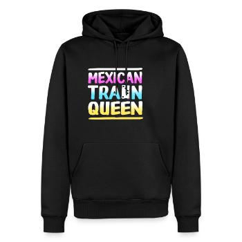 Mexican Train Domino - Männer Premium Bio Hoodie - Schwarz - Vorne - Nico (187cm)