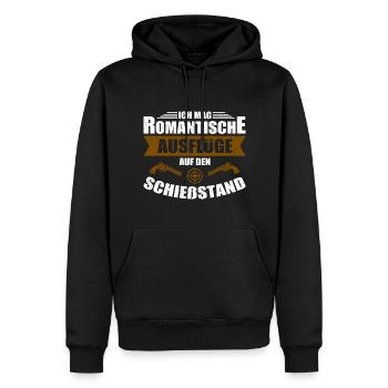Revolver Schießstand Sportschießen Sportschütze - Männer Premium Bio Hoodie - Schwarz - Vorne - Nico (187cm)