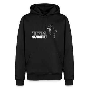 TEAM Chien Samoyède Chien Wilsigns - Sweat à capuche Premium bio Homme - noir - Devant - Nico (187cm)