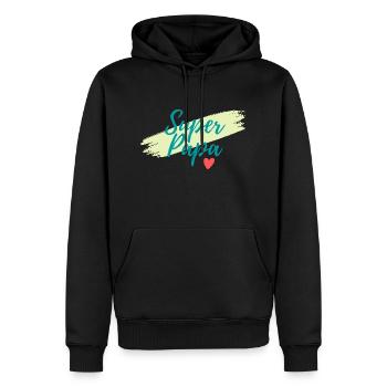 Super-Papa - Männer Premium Bio Hoodie - Schwarz - Vorne - Nico (187cm)