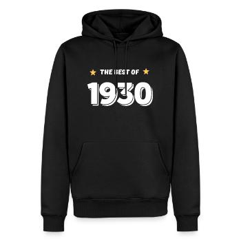 Das Beste von 1930 - Männer Premium Bio Hoodie - Schwarz - Vorne - Nico (187cm)