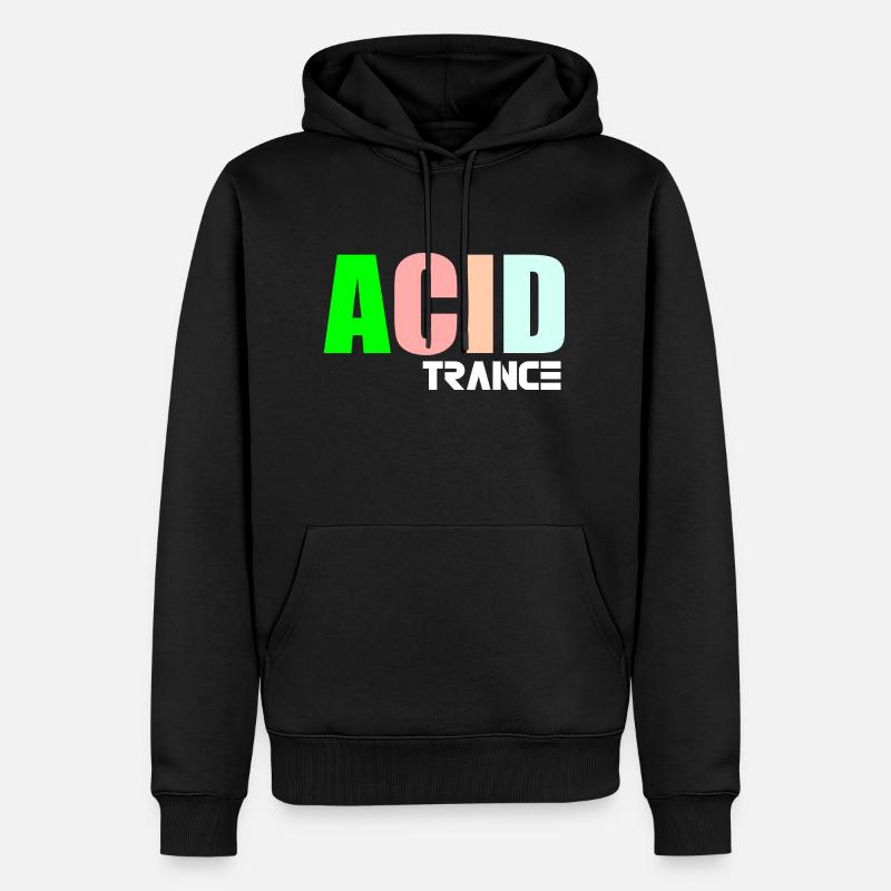 Citation de transe acide - Sweat à capuche Premium bio Homme - noir