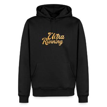 Ultra Running Gold - Männer Premium Bio Hoodie - Schwarz - Vorne - Nico (187cm)