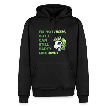 I'm not Irish but I can still party like one. - Men’s Premium Organic Hoodie - black - Front - Nico (187cm)