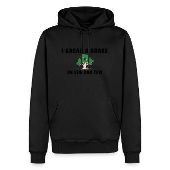 I knead a brake. - Men’s Premium Organic Hoodie - black - Front - Nico (187cm)