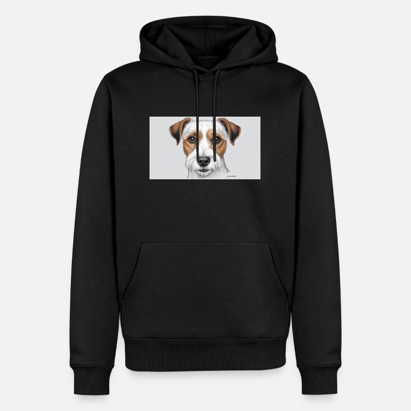 Parson Russel Terrier - Sweat à capuche Premium bio Homme - noir