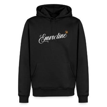 Emmeline Custom Name for Women Kids Toddlers - - Men’s Premium Organic Hoodie - black - Front - Nico (187cm)