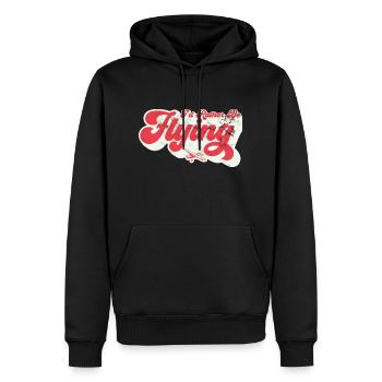 Je préférerais en pilotant l’aviation - Sweat à capuche Premium bio Homme - noir - Devant - Nico (187cm)
