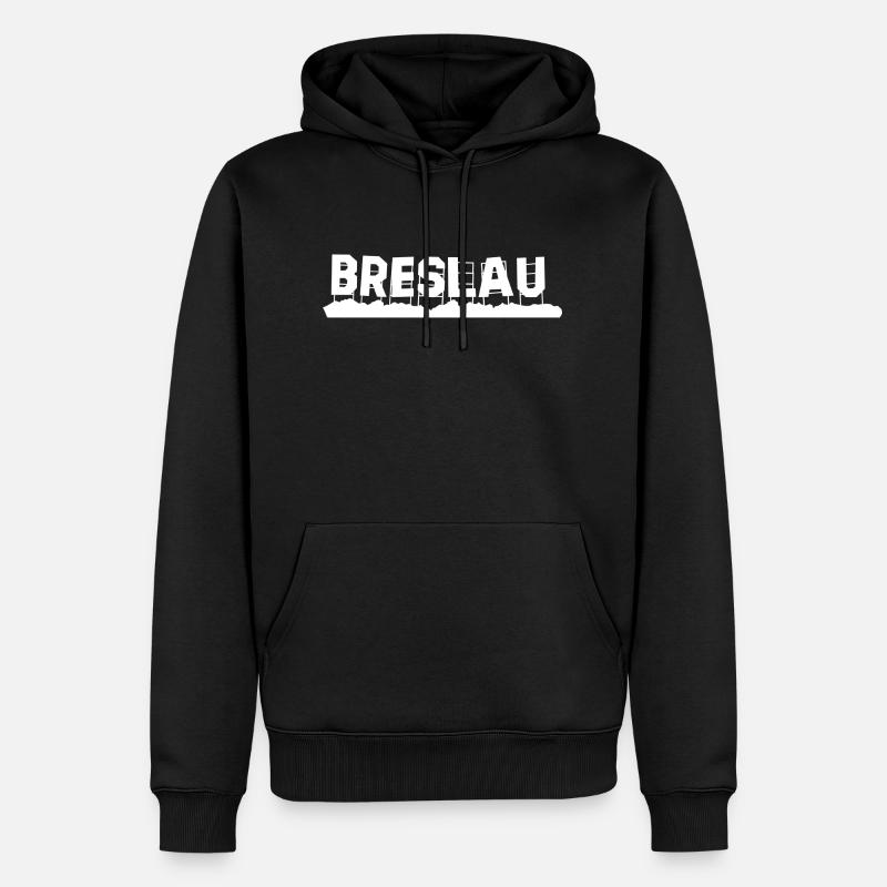 Wroclaw - Sweat à capuche Premium bio Homme - noir