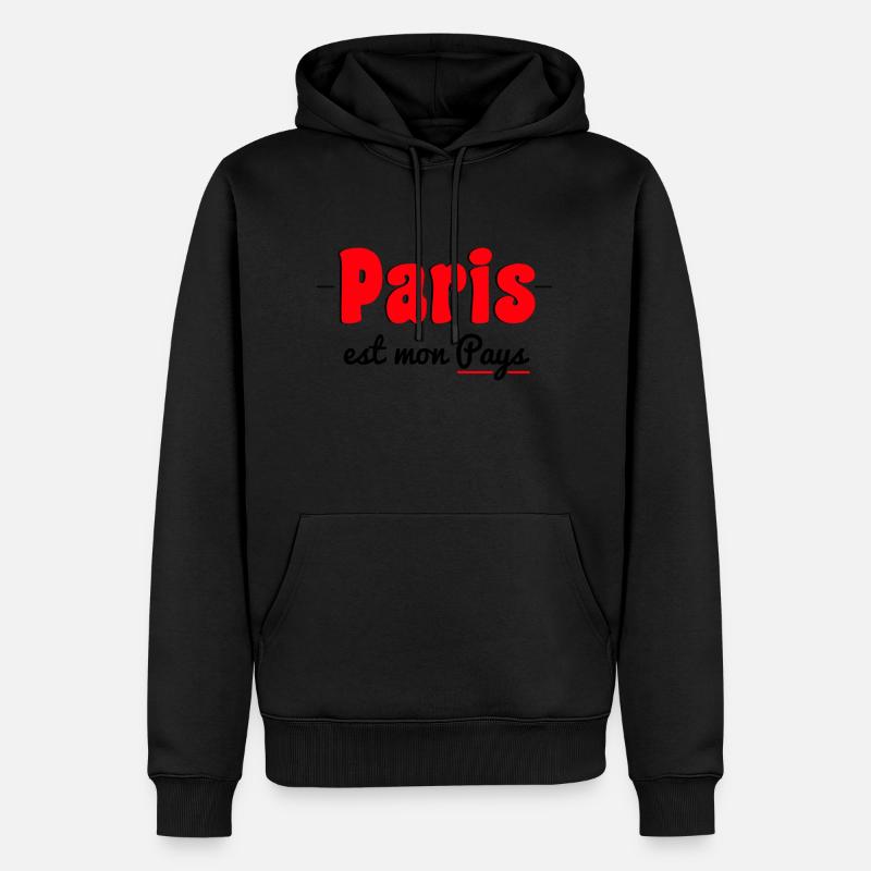 Paris est mon Pays - Sweat à capuche Premium bio Homme - undefined