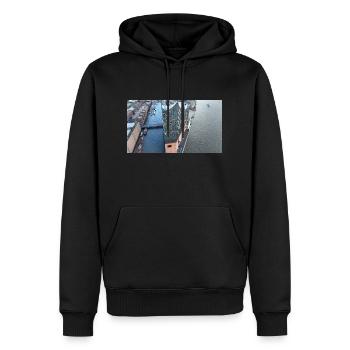 Elbphilharmonie Hamburg - Männer Premium Bio Hoodie - Schwarz - Vorne - Nico (187cm)