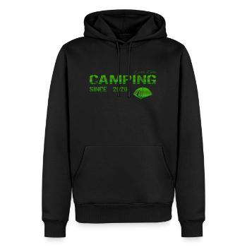 Camping 2020 Geschenk - Männer Premium Bio Hoodie - Schwarz - Vorne - Nico (187cm)