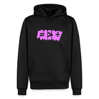 Strong symbols together - Men’s Premium Organic Hoodie - black - Front - Nico (187cm)