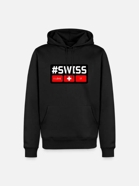 @SWISS - Männer Premium Bio Hoodie -
