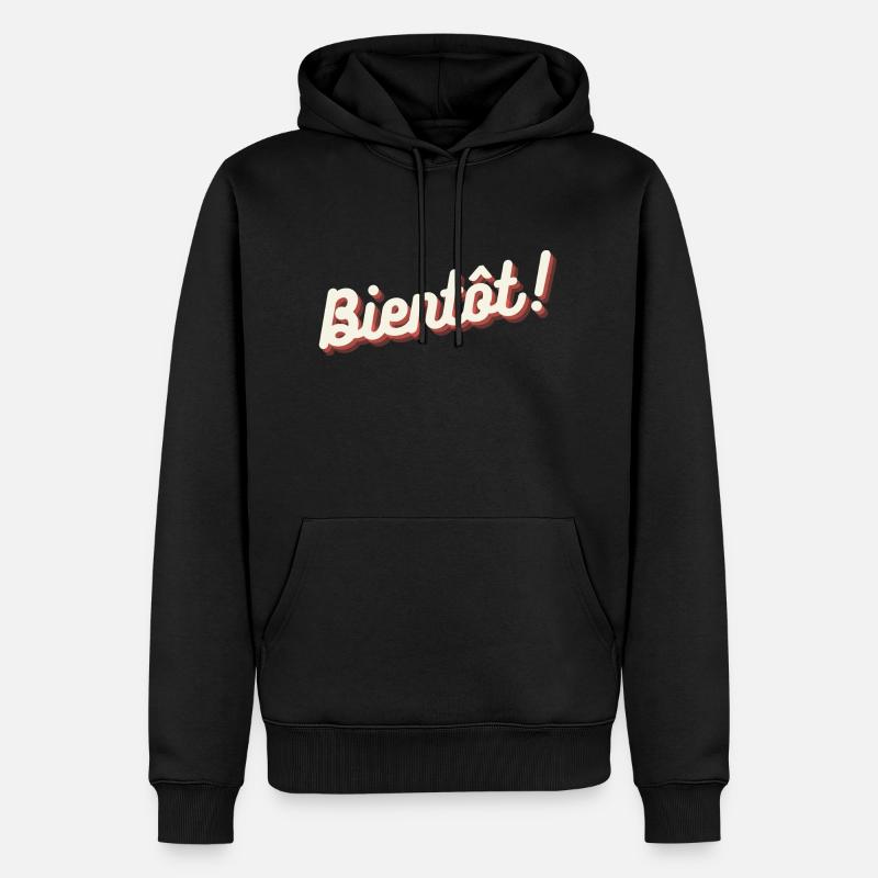 Bientôt - Männer Premium Bio Hoodie - Schwarz