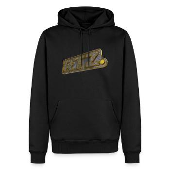 RTZ (en anglais) - Sweat à capuche Premium bio Homme - noir - Devant - Nico (187cm)