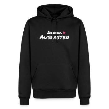 Einatmen Ausrasten - Männer Premium Bio Hoodie - Schwarz - Vorne - Nico (187cm)