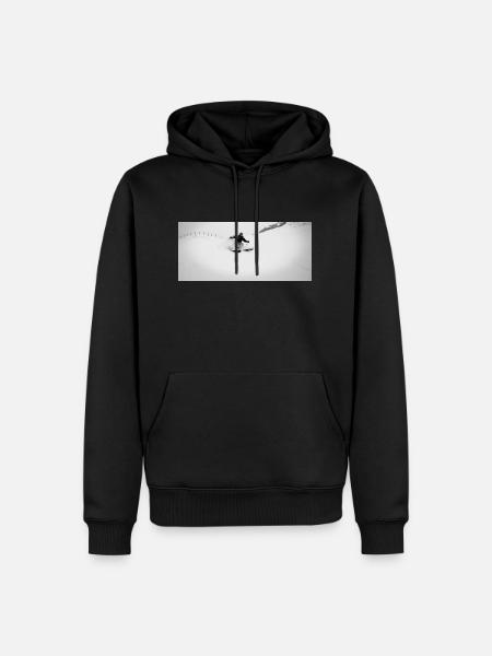 Freeride - Männer Premium Bio Hoodie - Schwarz