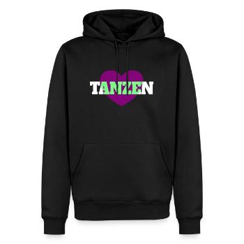Tanzen - Männer Premium Bio Hoodie - Schwarz - Vorne - Nico (187cm)