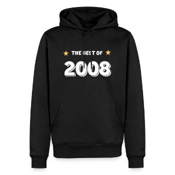 Das Beste aus 2008 - Männer Premium Bio Hoodie - Schwarz - Vorne - Nico (187cm)