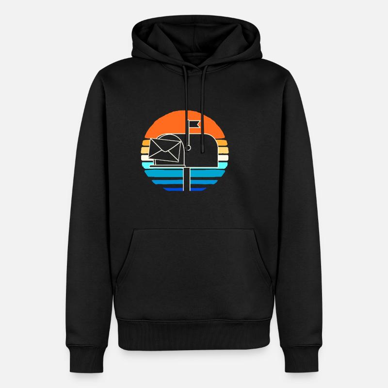 Post Poststempel - Männer Premium Bio Hoodie - Schwarz