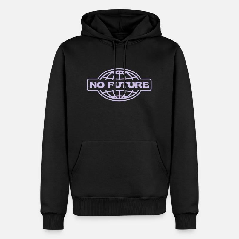 NO FUTURE - Männer Premium Bio Hoodie - Schwarz