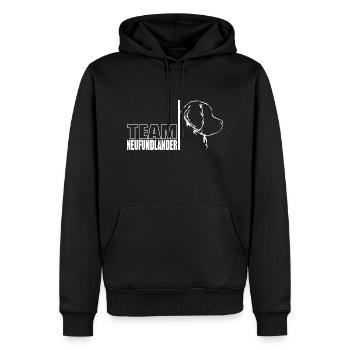 TEAM Neufundländer Hunde Hund Neufie Wilsigns - Männer Premium Bio Hoodie - Schwarz - Vorne - Nico (187cm)