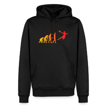 Handball Enfants Evolution Joueurs de handball Hommes - Sweat à capuche Premium bio Homme - noir - Devant - Nico (187cm)