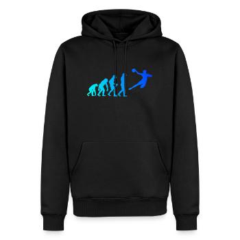 Handball Evolution Enfants Joueurs de handball Hommes D - Sweat à capuche Premium bio Homme - noir - Devant - Nico (187cm)