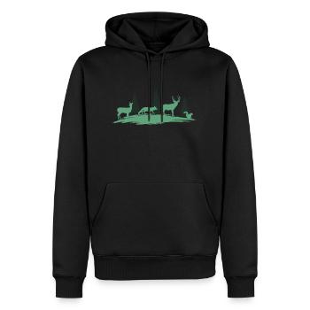 Wild Tiere Natur Schutz - Männer Premium Bio Hoodie - Schwarz - Vorne - Nico (187cm)