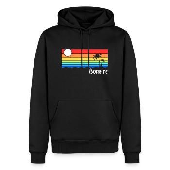 Bonaire Antillen Karibik Insel Urlaub - Männer Premium Bio Hoodie - Schwarz - Vorne - Nico (187cm)