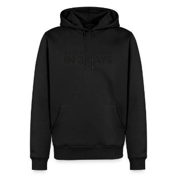 Croix Jésus chrétien Beaucoup de choses peuvent se passer en 3 jours - Sweat à capuche Premium bio Homme - noir - Devant - Nico (187cm)