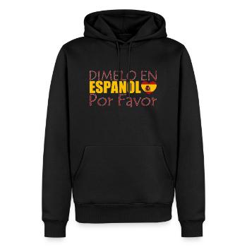 Spanisch Spanisch Lehrer Sprache - Männer Premium Bio Hoodie - Schwarz - Vorne - Nico (187cm)