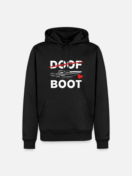 Bootsfahrer - Bootsbesitzer Fans - Männer Premium Bio Hoodie - Schwarz